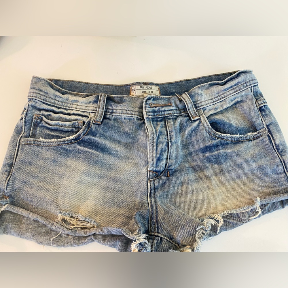 Free people denim shorts
